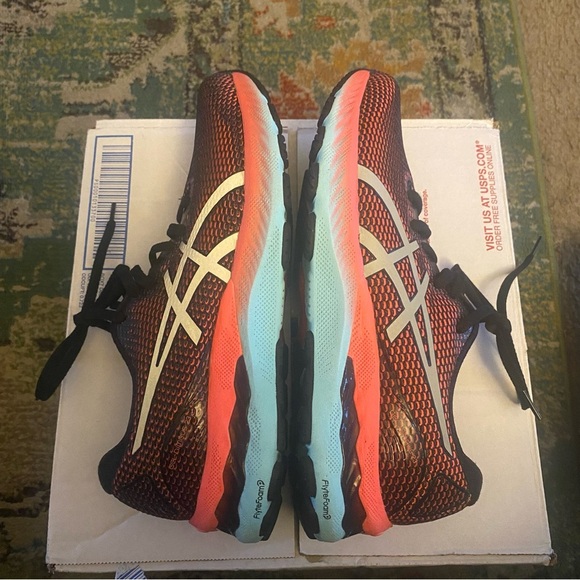 ASICS Women’s‎ Gel Nimbus Black and Peachy pink Athletic Shoes 9.5 - Picture 3 of 6